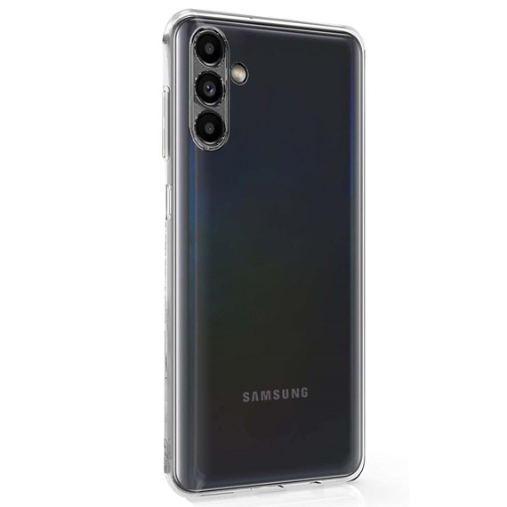 CaseUp Samsung Galaxy A13 Kılıf İnce Şeffaf Silikon Beyaz 2